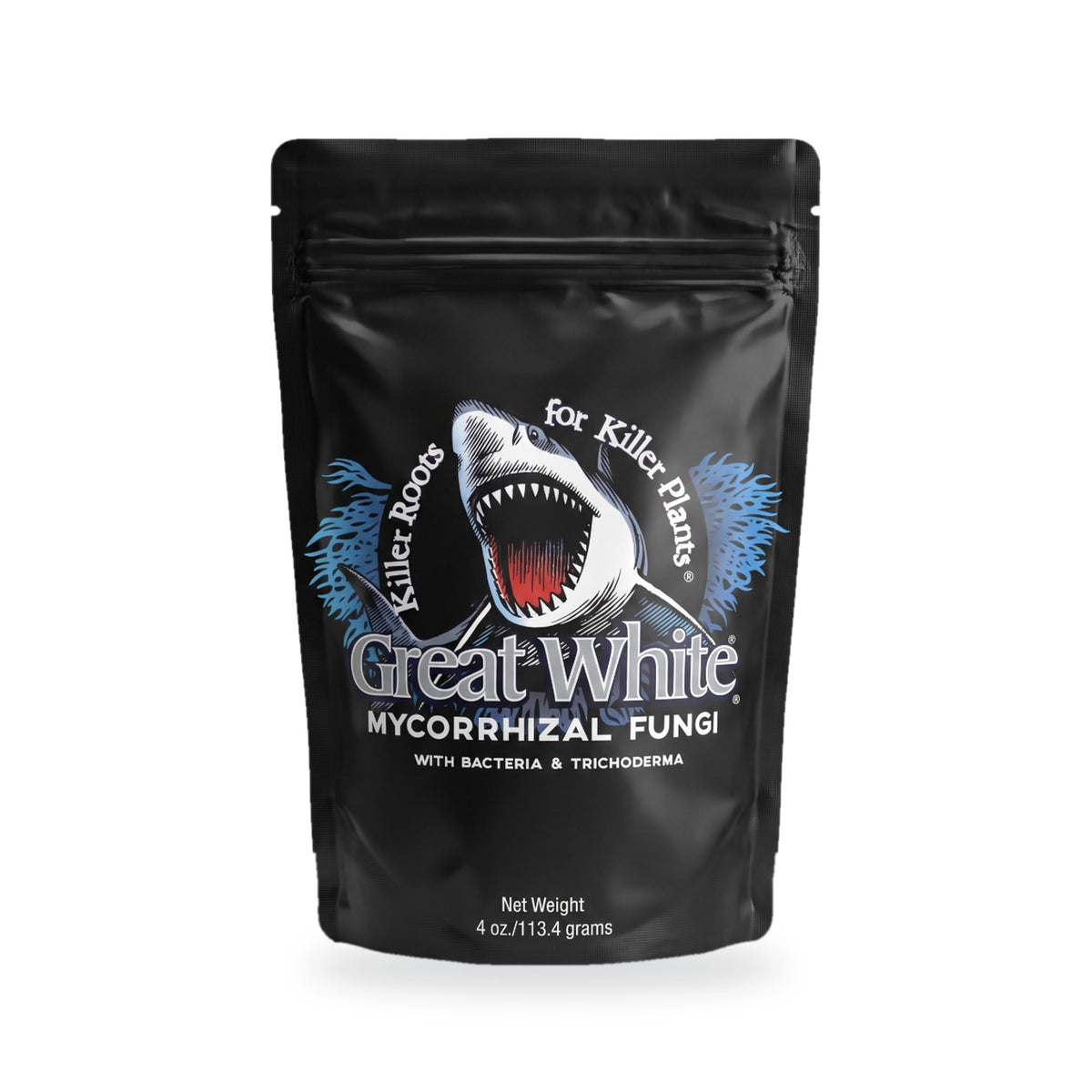 Great White Premium Mycorrhizae 4 oz pouch — front, on white