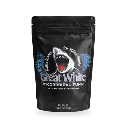 Great White Premium Mycorrhizae 4 oz pouch — front, on white